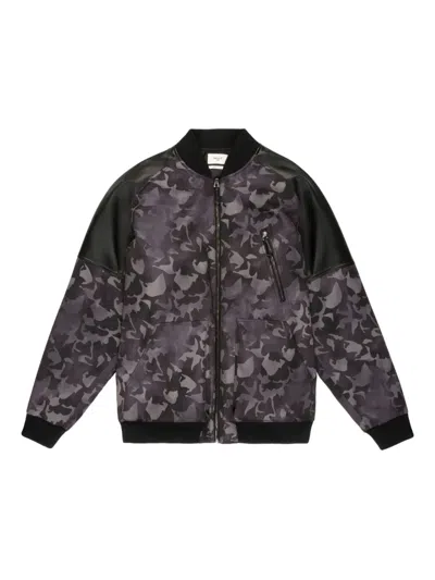 Bally Camouflage Bomber Jacket In Multi