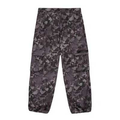 Bally Camouflage Print Recycled Polyster Trousers In Black