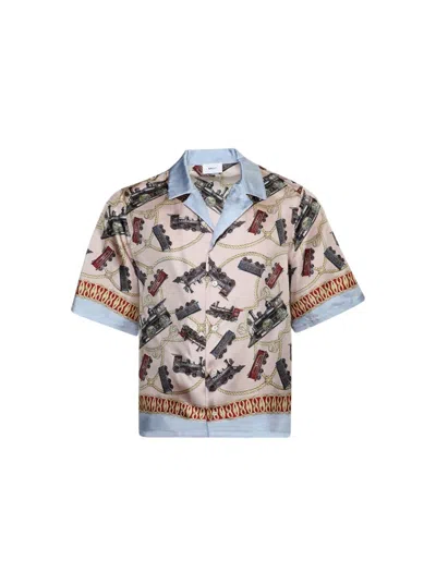 Bally Graphic-print Shirt In Blue
