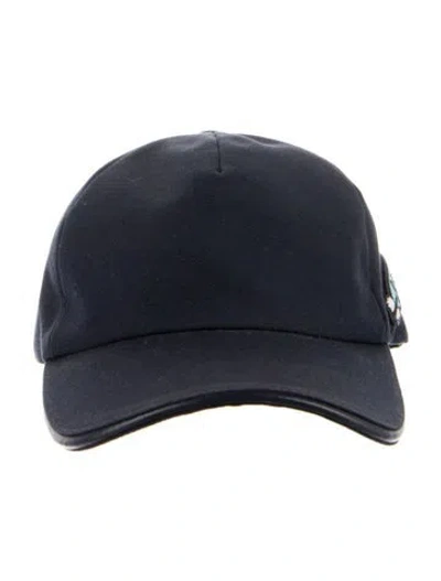 Pre-owned Bally Canvas Baseball Hat In Blue