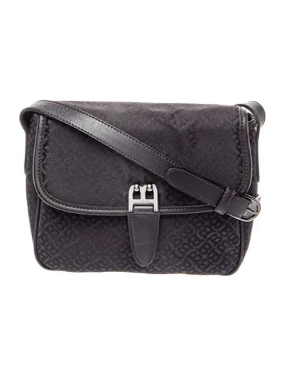 Pre-owned Bally Canvas Crossbody Bag In Black