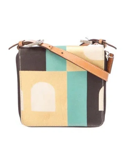 Pre-owned Bally Canvas Crossbody Bag In Multi