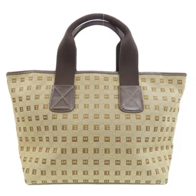 Pre-owned Bally Canvas Handbag () In Brown