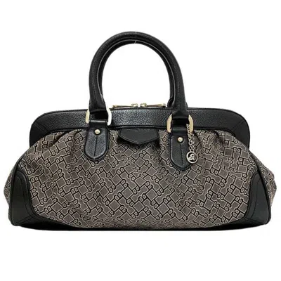 Pre-owned Bally Canvas Leather Boston Bag Handbag () In Multi
