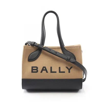 Pre-owned Bally Canvas Leather Handbag () In Multi