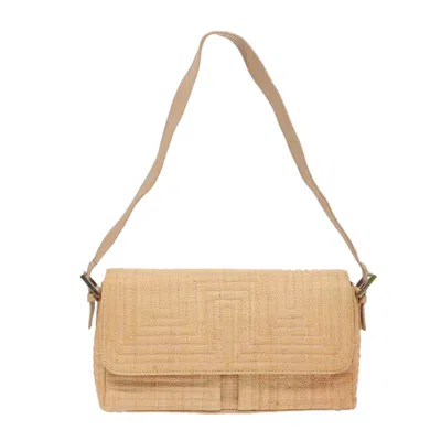 Pre-owned Bally Canvas Shoulder Bag () In Beige