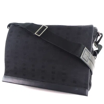 Pre-owned Bally Canvas Shoulder Bag () In Black