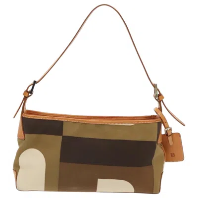 Pre-owned Bally Canvas Shoulder Bag () In Brown