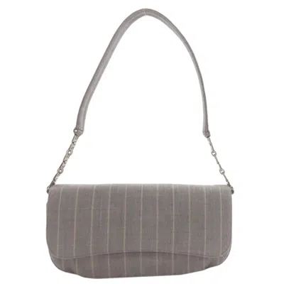 Pre-owned Bally Canvas Shoulder Bag () In Grey
