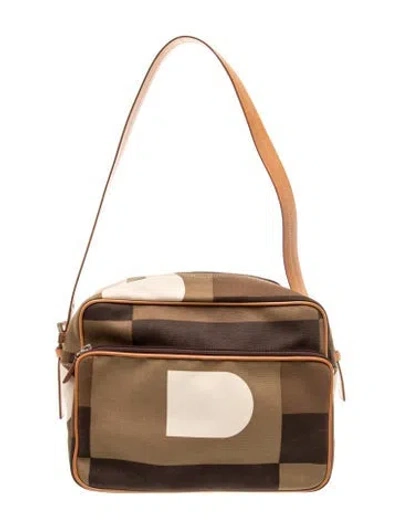 Pre-owned Bally Canvas Shoulder Bag Vintage In Multi