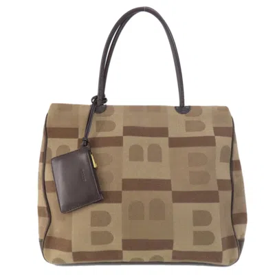 Pre-owned Bally Canvas Tote Bag () In Brown
