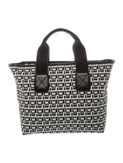 Pre-owned Bally Canvas Tote In Black