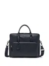 Bally Capitol Briefcae In Blue