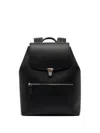 Bally Capitol Grained Backpack In Black