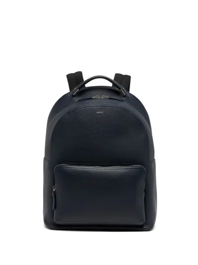 Bally Capitol Grained-leather Backpack In Black