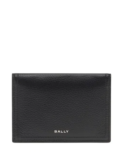 Bally Capitol Grained Leather Card Holder In Brown
