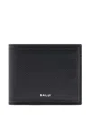 Bally Capitol Grained Leather Wallet In Black