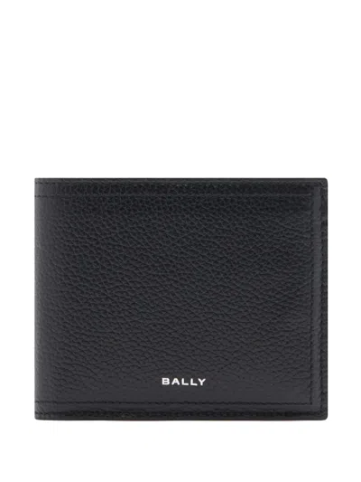Bally Capitol Grained Leather Wallet In Black