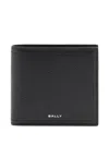 Bally Capitol Grained Leather Wallet In Black