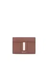 Bally "ribbon" Card Holder In Brown