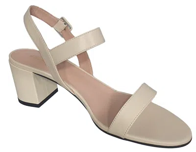 Bally Carlas 6234127 Women's Bone Lamb Leather Heeled Sandals In Beige