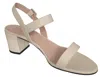 Bally Carlas 6234127 Women's Bone Lamb Leather Heeled Sandals In Multi