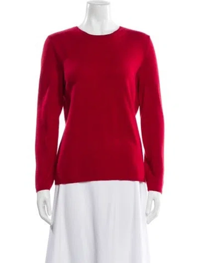 Pre-owned Bally Cashmere Crew Neck Sweater In Red