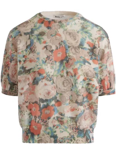 Bally Cashmere Top In Neutrals