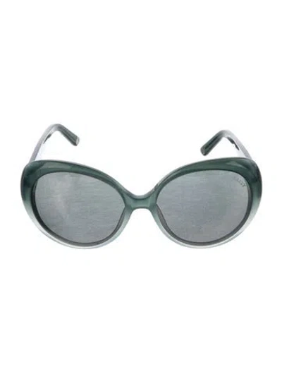 Pre-owned Bally Cat-eye Gradient Sunglasses In Blue