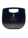 Bally Caya Women's 6232624 Black Leather Top Handle Bag In Multi