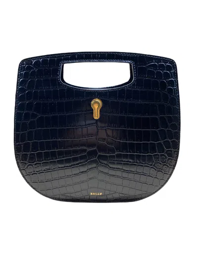 Bally Caya Women's 6232624 Black Leather Top Handle Bag In Multi