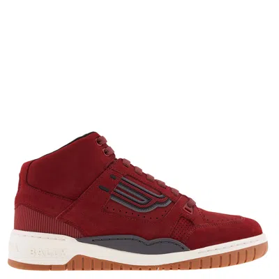 Bally Champion King High-top Sneakers In Burgundy
