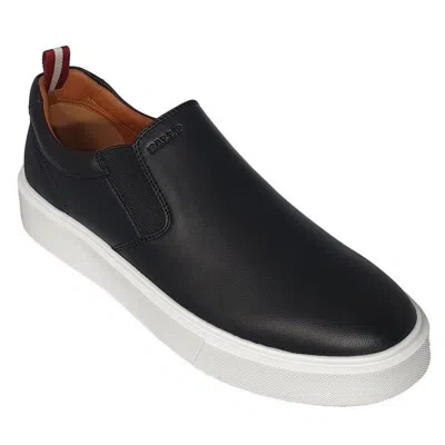Pre-owned Bally Charles 6240396 Men's Black Lamb Leather Sneakers Msrp $570