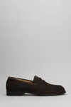 Bally Charney U Loafers In Brown Suede In Brown