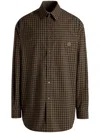 Bally Check-pattern Shirt In Pink