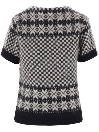 BALLY CHECKED KNIT TOP