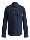 Bally Chest Pocket Denim Shirt In Blue