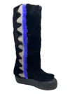 Bally Chiora 6228435 Women's Black/blue Fur Boots In Multi