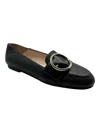 Bally Woman Loafers Black Size 10 Bovine Leather In Black