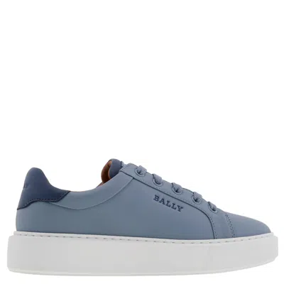 Bally Clarys O Leather Low-top Sneakers In Blue