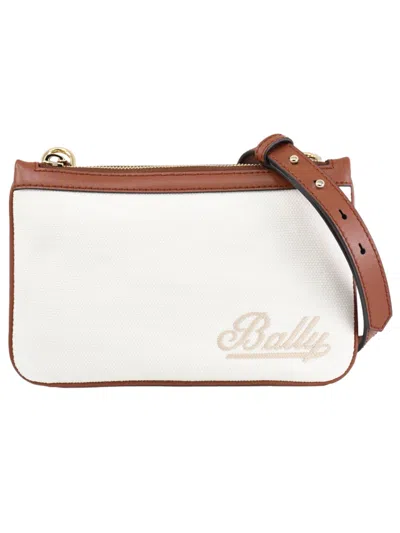 Bally Claryssa 6302301 Women's Beige Logo Handbag