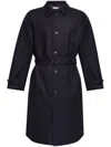 Bally Classic-collar Trench Coat In Black