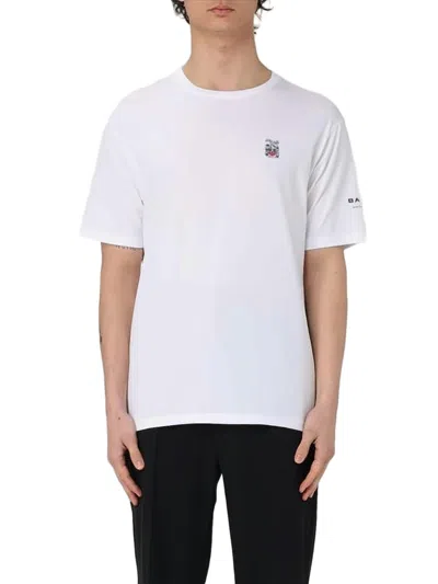 Bally Classic Crew Neck Short-sleeve T-shirt With Emblem In Multi