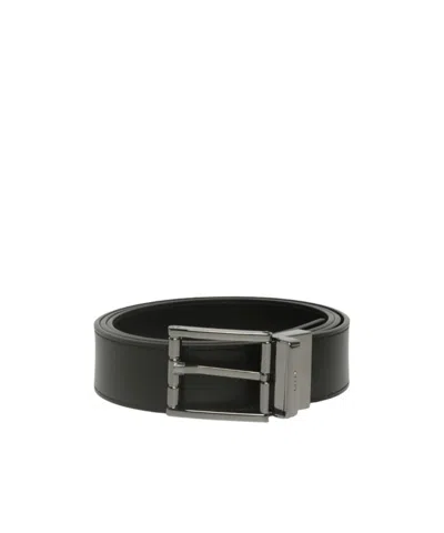 Bally Classic Rectangle Belt In Black