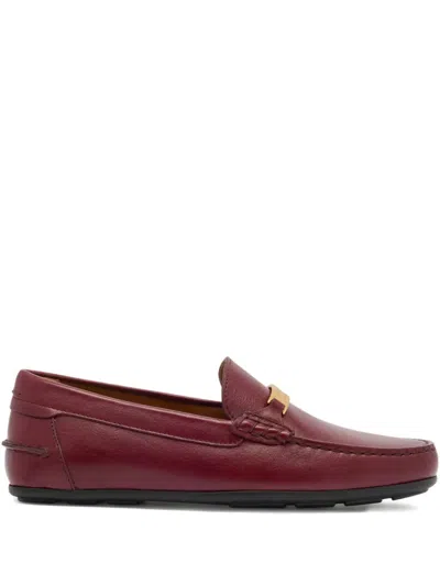 Bally Clay Metal-detail Driver Loafers In Brown