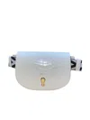 Bally Clayn Women's 6230932 White Leather Belt Bag In White