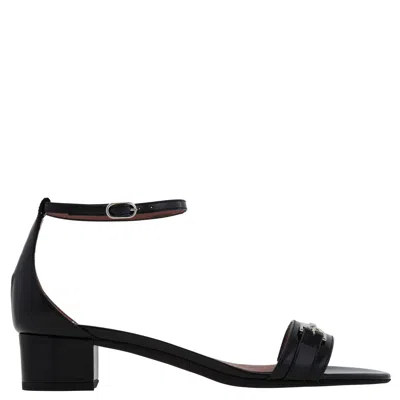 Bally Cloto Horsebit Leather Sandals In Black