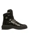 Bally Clyff Crocodile-embossed Boots In Black