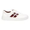 Bally Coby 6240536 Men's White Lamb Leather Sneakers Size 11.5 In White