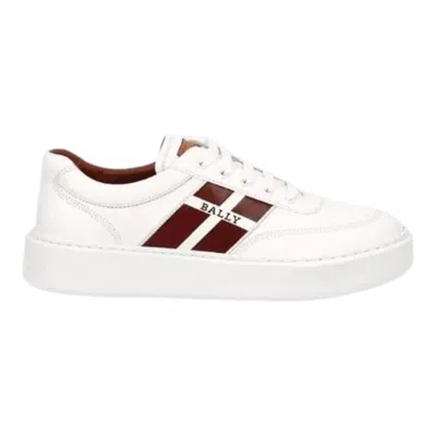 Bally Coby 6240536 Men's White Lamb Leather Sneakers Size 11.5
